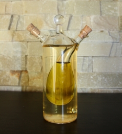 olio aceto oliera in vetro da tavola